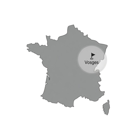 Localisation des randonnées Trail Évasion dans les Vosges